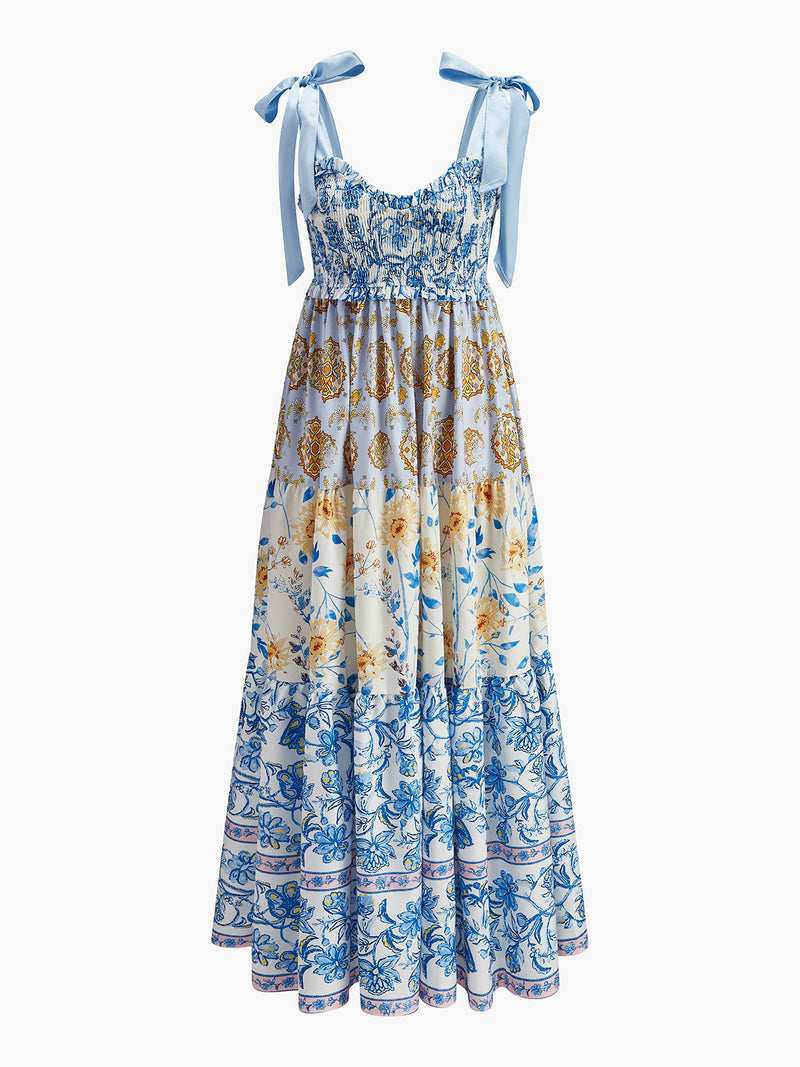 Ines Women's Floral Dress | Sleeveless, Maxi