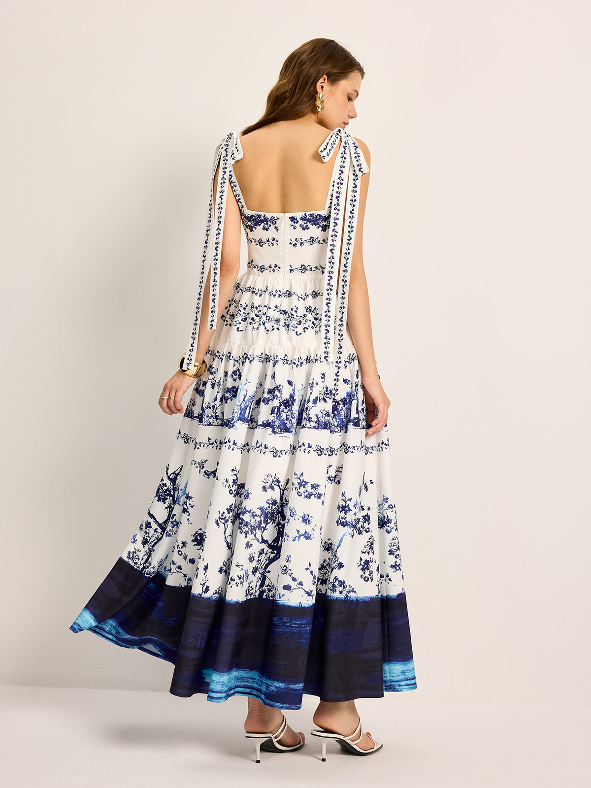 Yara Women's Pleated Dress - styled view