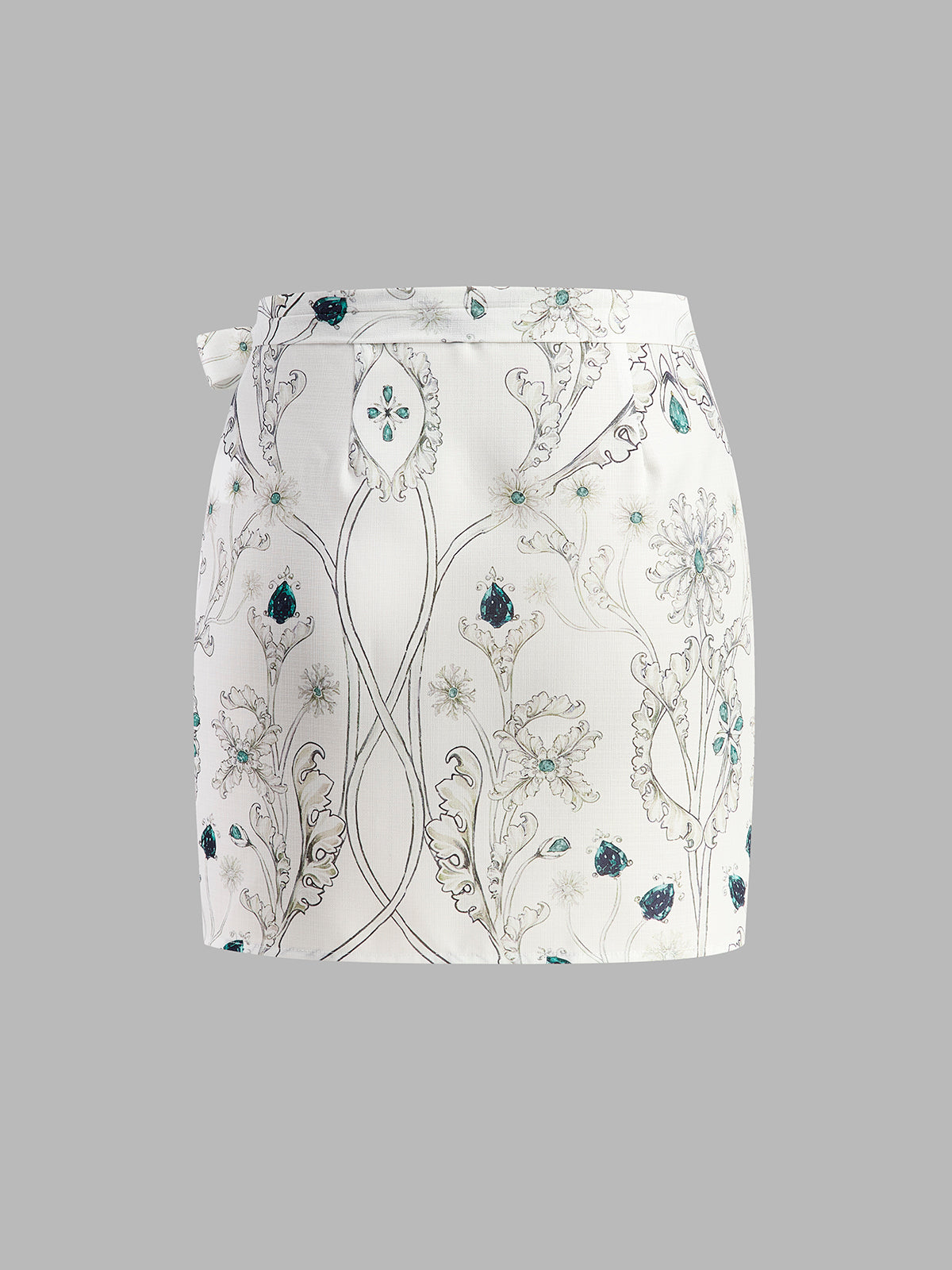 Genevieve Women's Floral Skirt - styled view