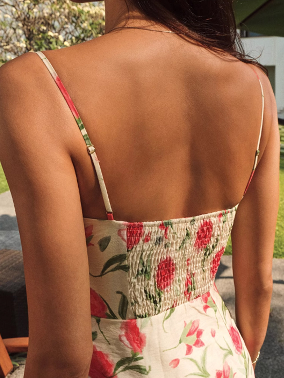 Selma Women's Floral Dress - close-up detail