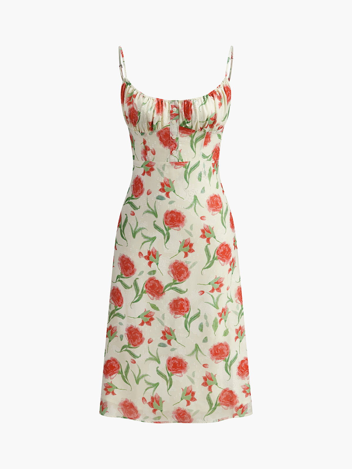 Selma Women's Floral Dress - flat lay