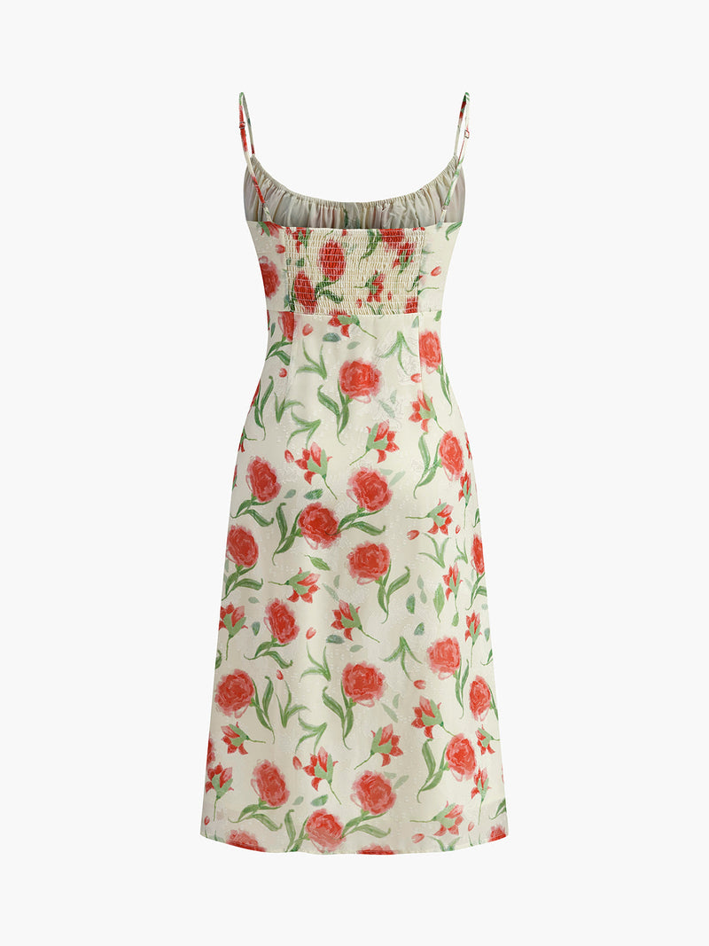 Selma Women's Floral Dress - shown in use