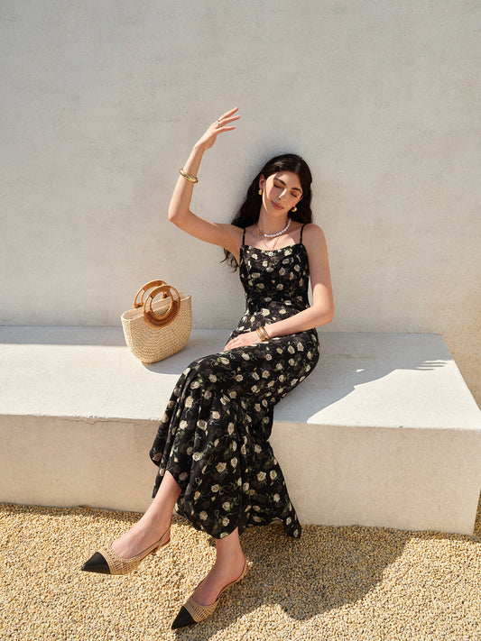 Delphine Women's Floral Dress - styled view