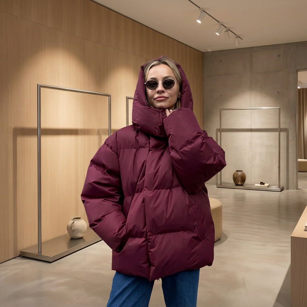 Chaqueta Acolchada Negra para Mujeres Avalon | Aislamiento de Alta Calidad, Diseño Moderno