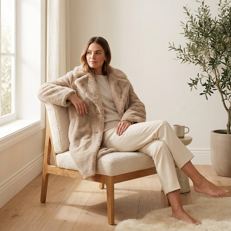 Olivia Women's Winter Coat | Soft Faux Fur, Oversized Fit
