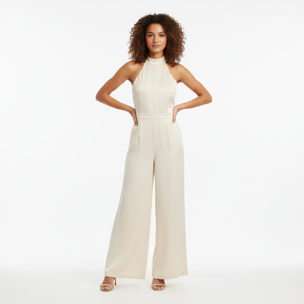 Nina Women's Jumpsuit | Fitted Design, Elegant Back Tie Detail