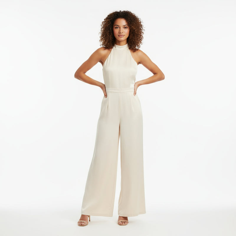 Nina Women's Jumpsuit | Fitted Design, Elegant Back Tie Detail