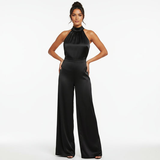 Nina Women's Jumpsuit | Fitted Design, Elegant Back Tie Detail