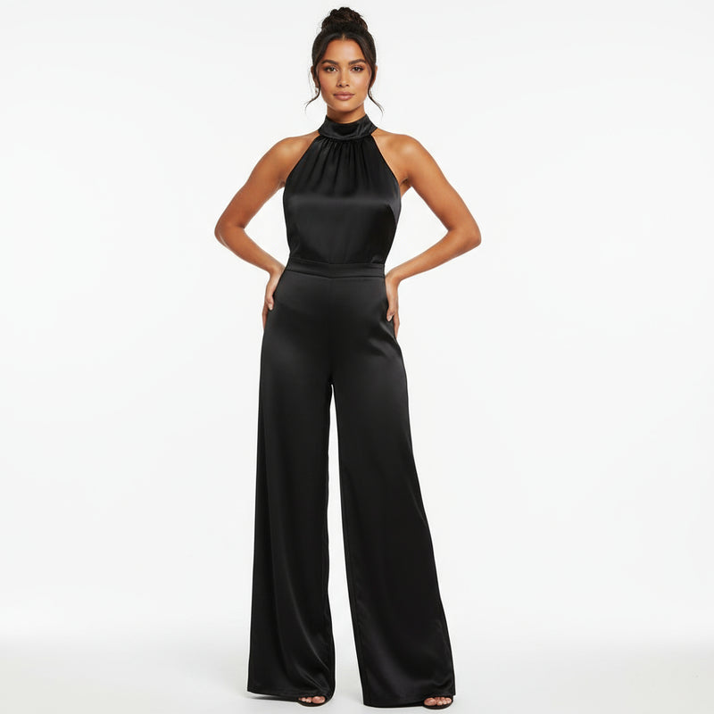 Nina Women's Jumpsuit | Fitted Design, Elegant Back Tie Detail
