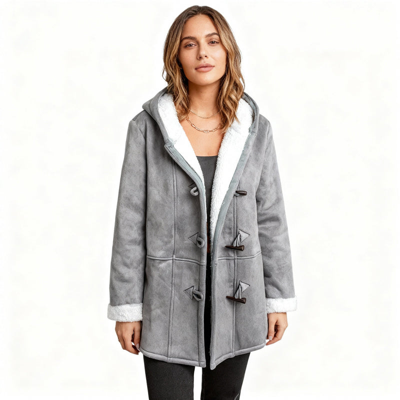 Astra Women's Winter Coat | Cozy Hooded Design, Classic Toggle Closure