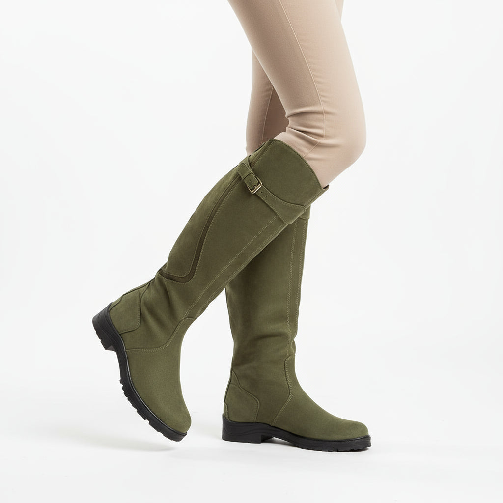 Mero Women's Knee High Boots | Waterproof Synthetic, Grip Sole