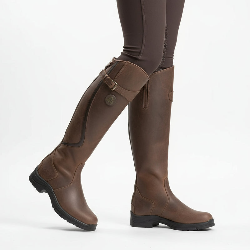 Mero Women's Knee High Boots | Waterproof Synthetic, Grip Sole