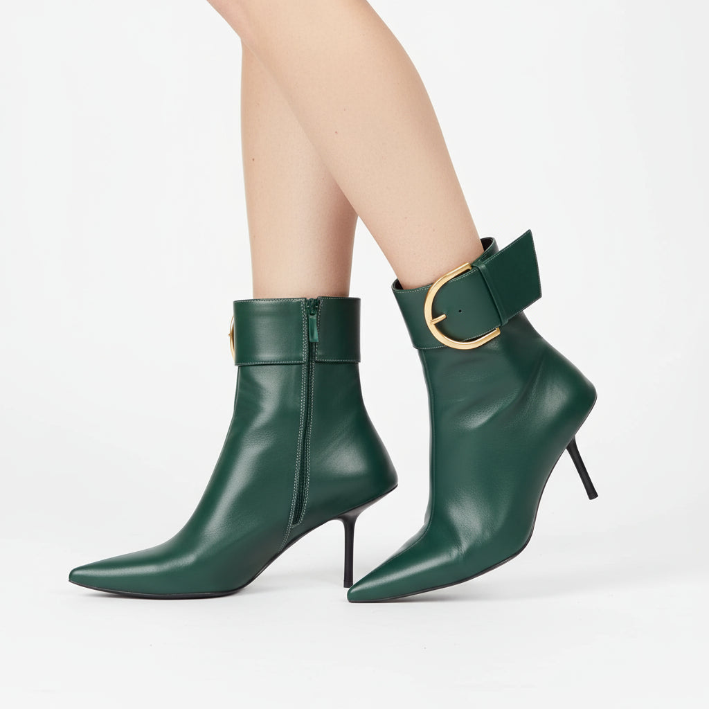 Bella Women's Ankle Boots | Microfiber, Trendy Zipper Design