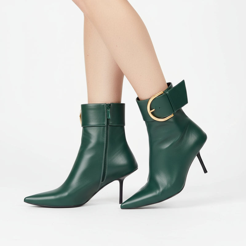 Bella Women's Ankle Boots | Microfiber, Trendy Zipper Design