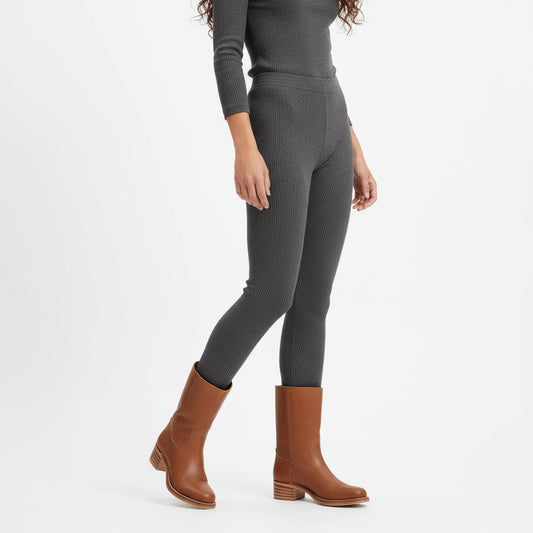 Kira Women's Knee High Boots | Stacked Heel, Classic Round Toe