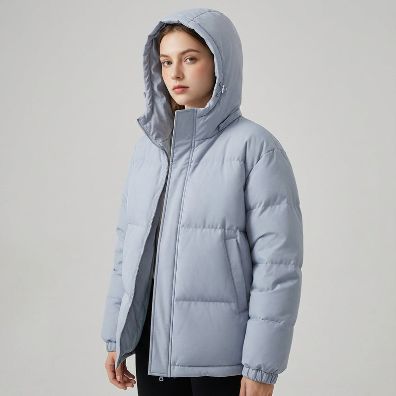 Doudoune noire pour femmes Cleo | Isolée avec capuche, veste d'hiver élégante