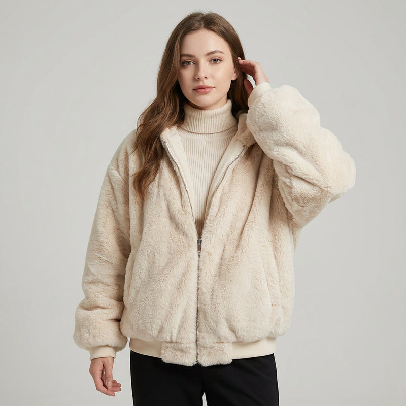 Marena Women’s Dual-Face Winter Jacket | Relaxed Fit, Cozy Essential