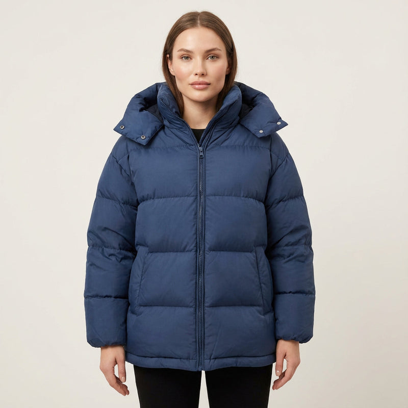 Fiona Women's Black Puffer Jacket | Premium Insulation, Stylish Design