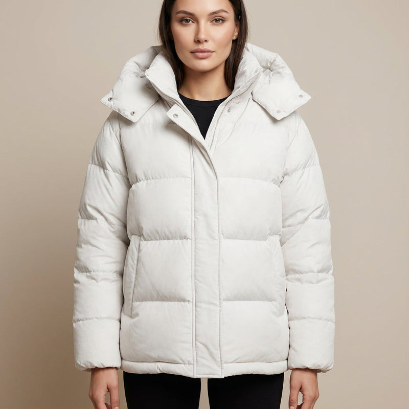 Fiona Women's Black Puffer Jacket | Premium Insulation, Stylish Design