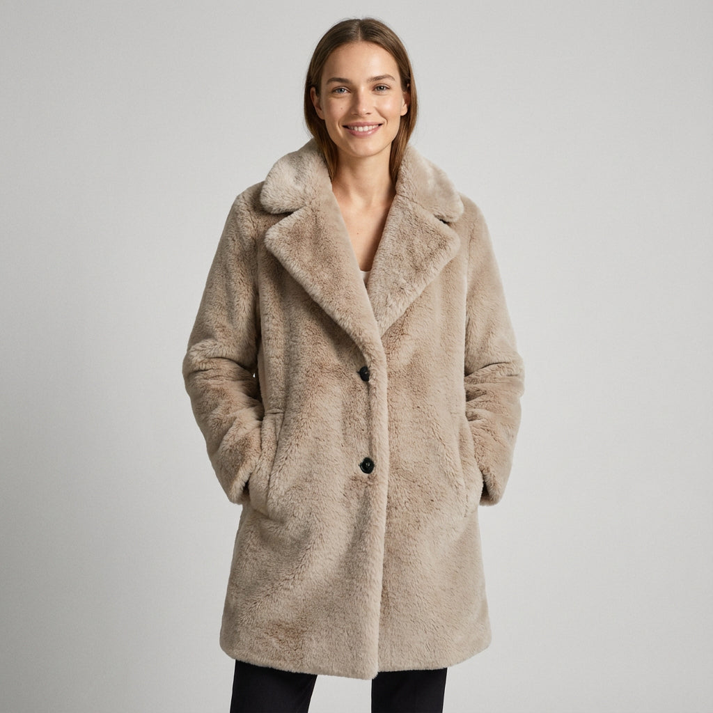 Olivia Women's Winter Coat | Soft Faux Fur, Oversized Fit