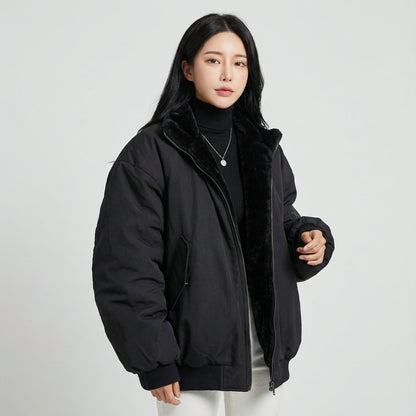 Marena Women’s Dual-Face Winter Jacket | Relaxed Fit, Cozy Essential