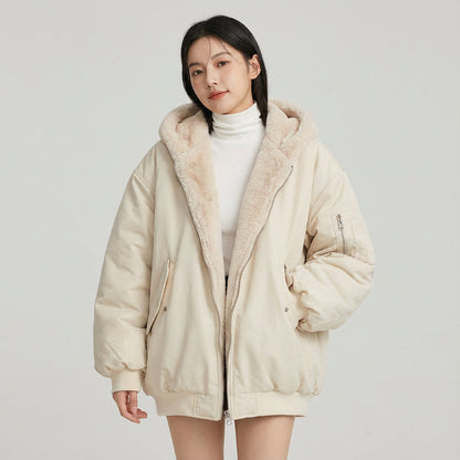 Marena Women’s Dual-Face Winter Jacket | Relaxed Fit, Cozy Essential