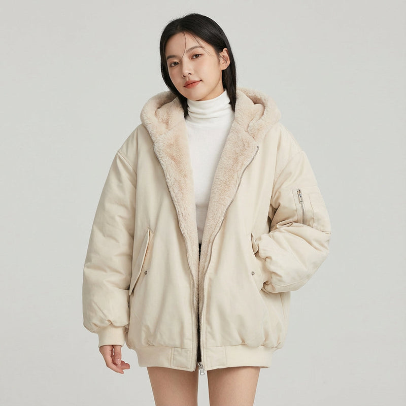 Marena Women’s Dual-Face Winter Jacket | Relaxed Fit, Cozy Essential