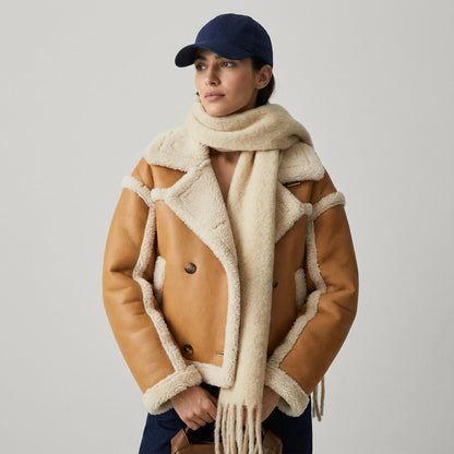 Vail Women's Shearling Jacket | Plush Teddy Texture, Cozy Winter Warmth