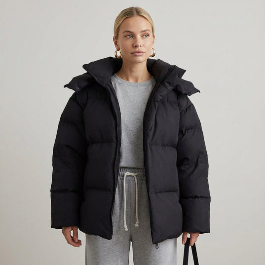 Chaqueta Acolchada Negra para Mujeres Avalon | Aislamiento de Alta Calidad, Diseño Moderno