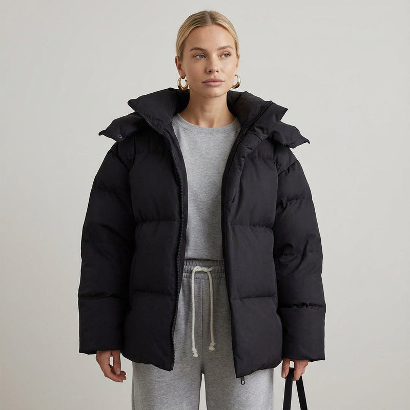 Chaqueta Acolchada Negra para Mujeres Avalon | Aislamiento de Alta Calidad, Diseño Moderno