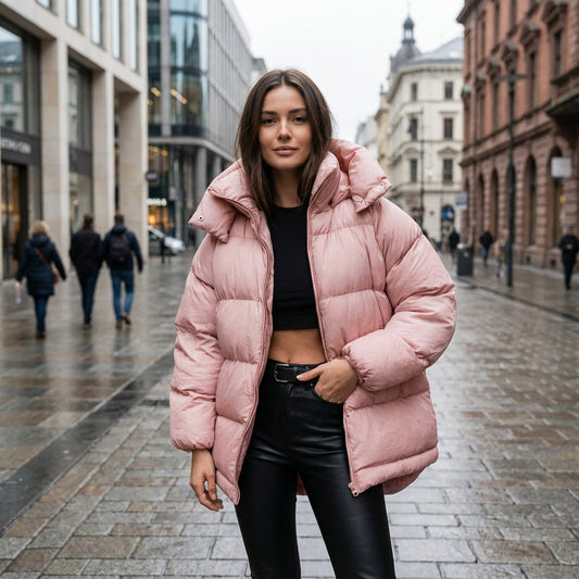 Chaqueta Acolchada Negra para Mujeres Fiona | Aislamiento Premium, Diseño Estiloso