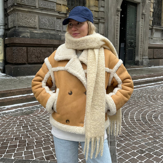 Vail Women's Shearling Jacket | Plush Teddy Texture, Cozy Winter Warmth