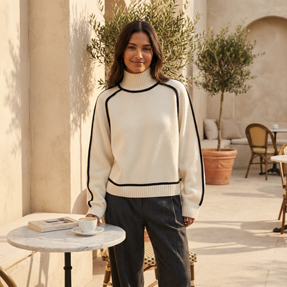 Quarry Luna Women's High-Neck Sweater | Long Sleeves, Relaxed Tailored Fit