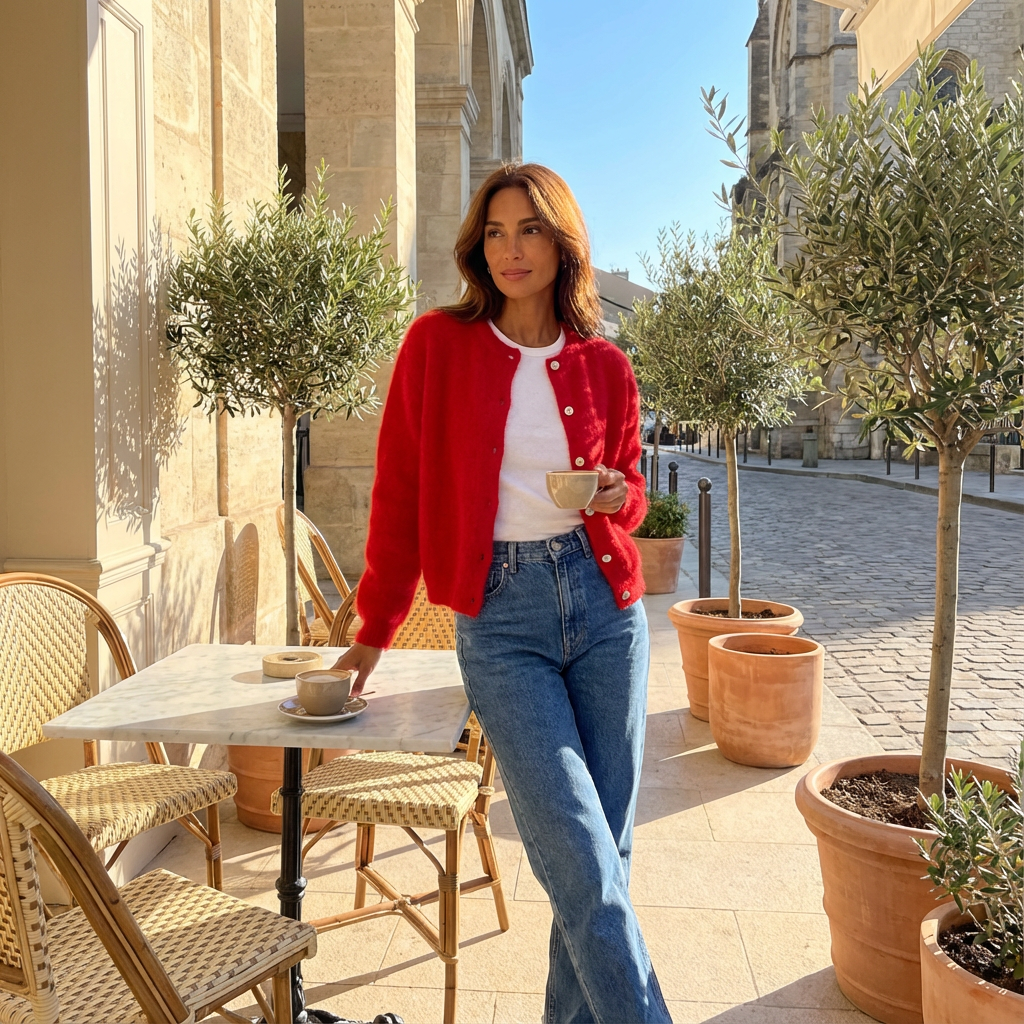 Arlina Women’s Knitted Cardigan | Button Front, Long Sleeve