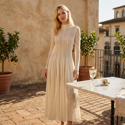 Robe en dentelle pour femmes Daisy | Design ajouré élégant, décontracté et formel