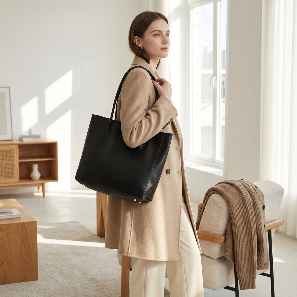 Aveline Women’s Tote Bag | Minimalist Design, Long Shoulder Handles