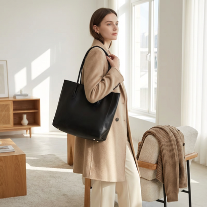 Aveline Women’s Tote Bag | Minimalist Design, Long Shoulder Handles