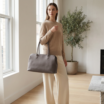 Aveline Women’s Shoulder Tote | Structured Silhouette, Long Handles