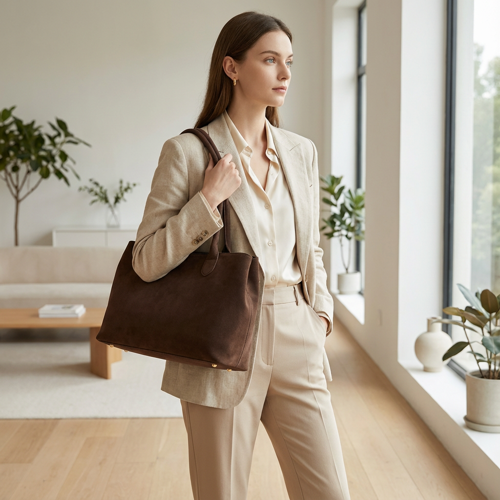 Aveline Women’s Shoulder Tote | Structured Silhouette, Long Handles