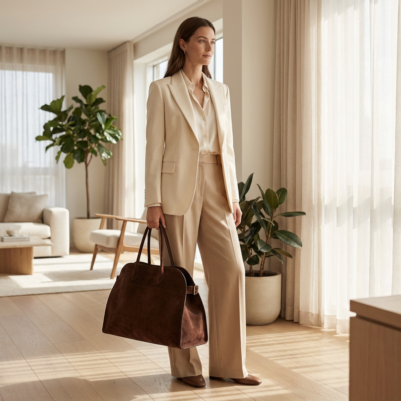 Fern Aveline Women’s Shopper Bag | Structured Silhouette, Double Top Handles