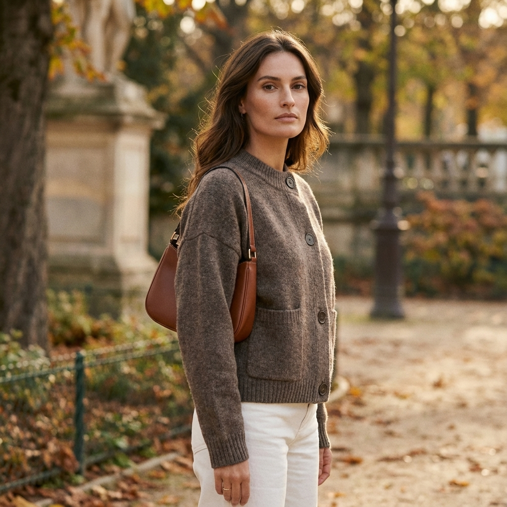 Ardena Women’s Knit Cardigan | Button Front, Patch Pockets