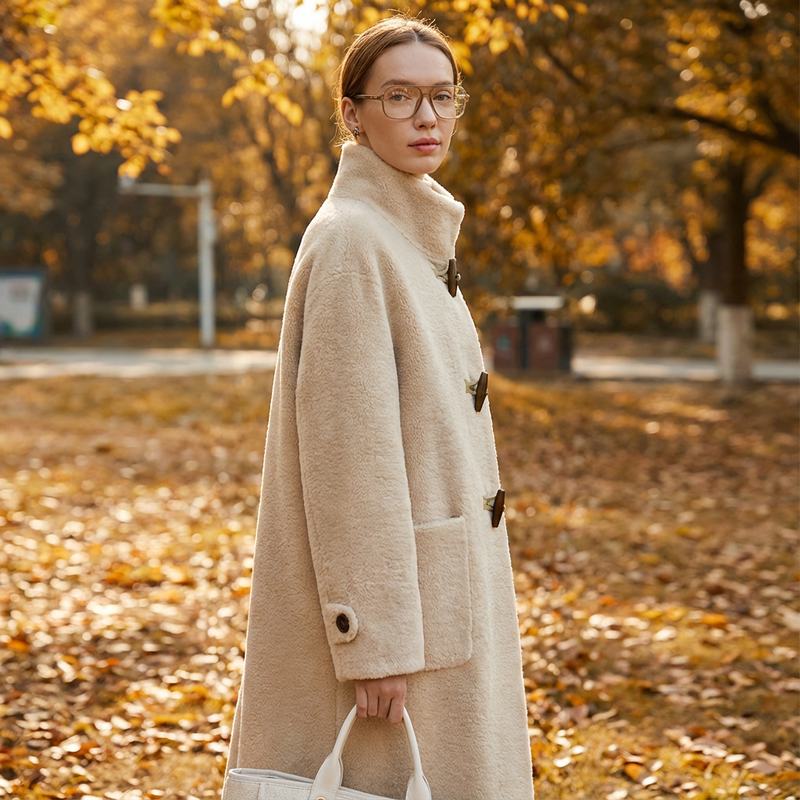 Ava Women's Winter Coat | Elegant Loose Fit, Warm Fabric Blend