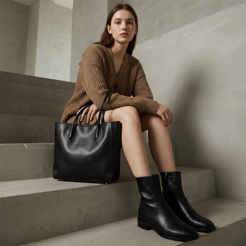 Aveline Women’s Tote Bag | Minimalist Design, Long Shoulder Handles