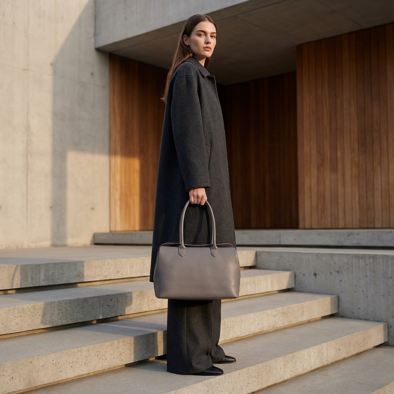 Aveline Women’s Shoulder Tote | Structured Silhouette, Long Handles