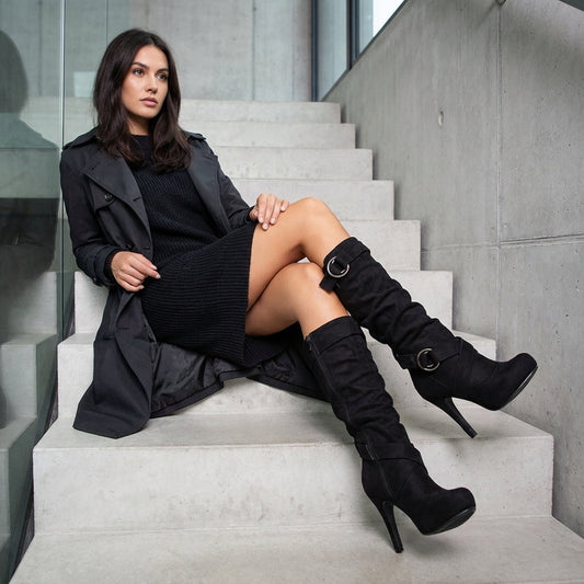 Ravena Women's Boots | Mid-Calf, Thin Heels, Pointed Toe