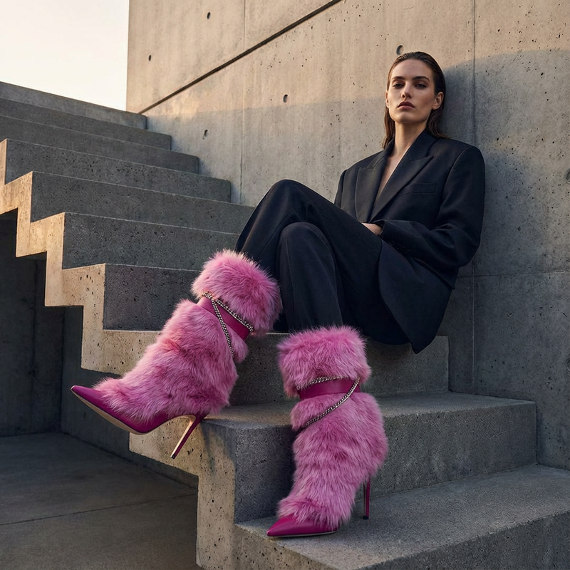 Bahar Women’s Knee High Boots | Pointed Toe, Stiletto Heel