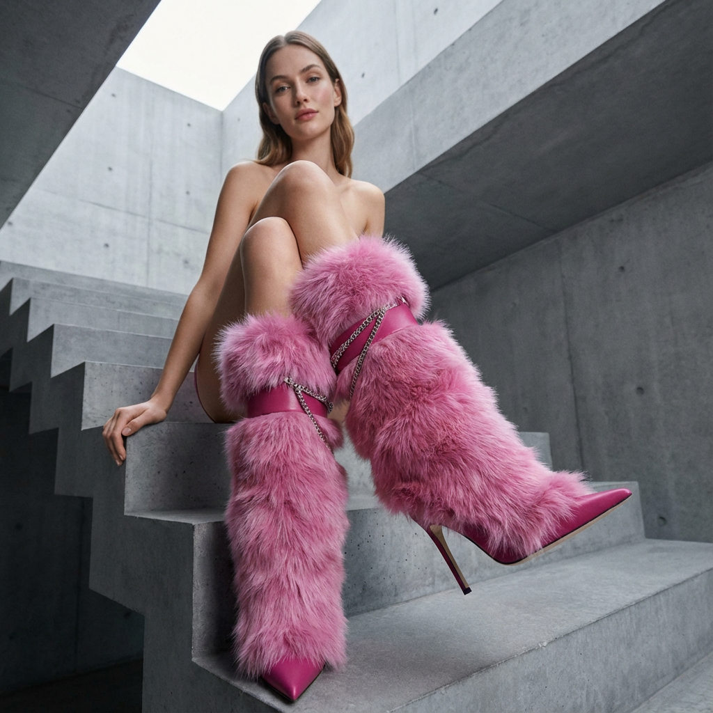 Bahar Women’s Knee High Boots | Pointed Toe, Stiletto Heel