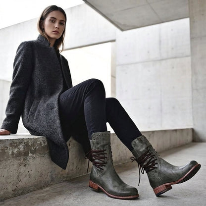 Bottines pour Femme Rosa | Design à Lacets, Confort Quotidien Moderne