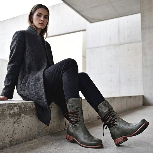 Rosa Women's Ankle Boots | Lace Up Design, Modern Everyday Comfort