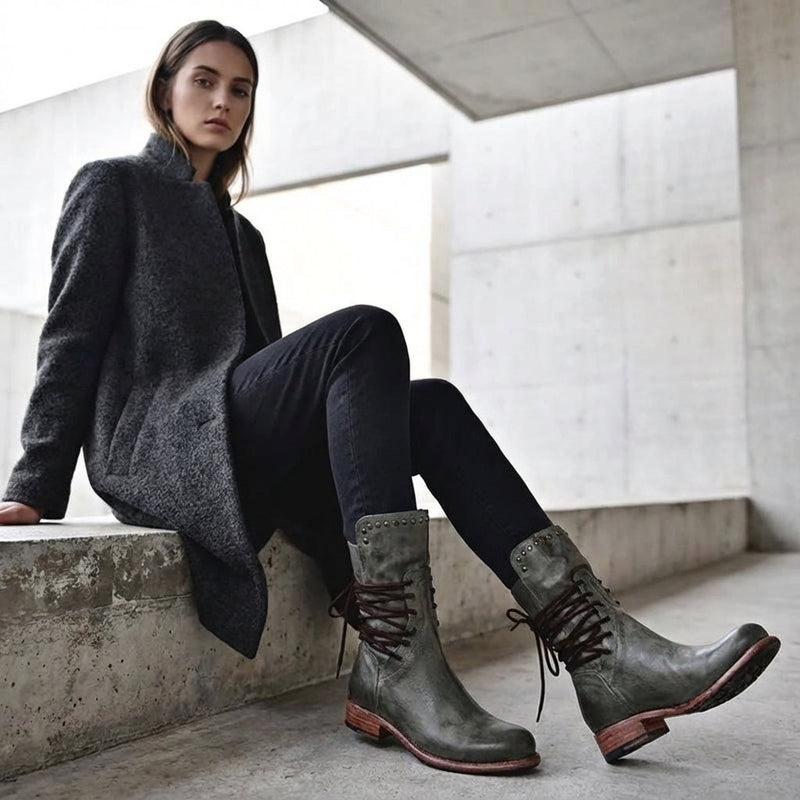 Bottines pour Femme Rosa | Design à Lacets, Confort Quotidien Moderne